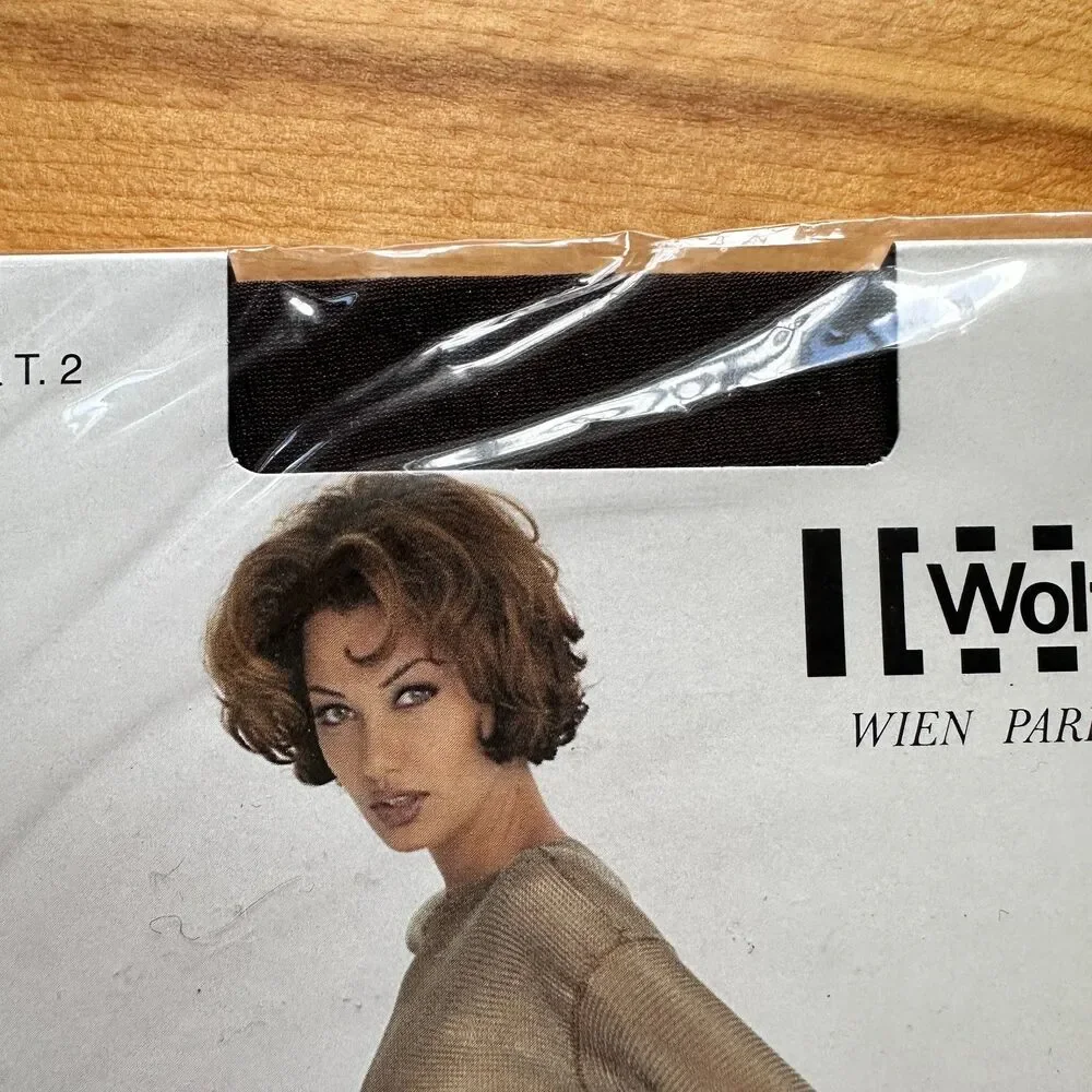 Wolford‎ Neonglanz Sheer Glossy Transparent Tights in Coca (Brown) Size S